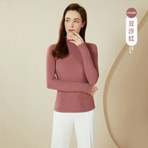 가을/겨울 새로운 수직 스트립 독일 벨벳 세미 하이 칼라 바닥 셔츠 여성 샌딩 대형 패딩 긴 소매 티셔츠 여성용 외투