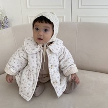 [유아원피스] 데이카라본딩자켓 겨울 아기옷 신생아 12개월 돌선물