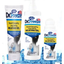 DR.Freeze 닥터프리즈 스포츠 쿨링 젤 롤 펌프타입 근육통 파스, 롤 타입 3oz 1개