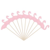 30살 계란한판 케이크 토퍼 특이한 생일초 20305060pcs 플라밍고 하와이 열대, 60개, B01