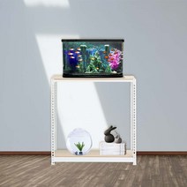 어항용품 철제축양장 선반 2단 500 x 300 x 600, 화이트