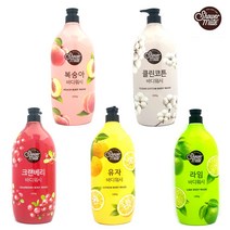 샤워메이트 바디 워시 1200g 대용량 클렌져 택 애경 복숭아 샴푸 목욕용품 유자 퍼퓸, 클린코튼, 본상품선택
