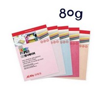 두성 A4 칼라OA팬시페이퍼 80g 25매포장, 25매입, 47 레몬색