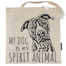 Pet Studio Art 퍼니 도그 토트백 내성적 casual, Dog Spirit Animal