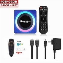글로벌 미디어 플레이어 셋톱 수신기 TV 박스 안드로이드 13.0 X88 PRO OTA 록칩 RK3528 4K 5G 와이파, 04 4GB 32GB G10S_02 Eu 플러그