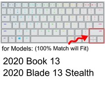 키보드 커버 Razer Blade 용 키보드 커버 15 17 Pro Stealth Book 13 14 2021 RZ09 노트북 실리콘 보호기, 04 2020 Blade Book 13