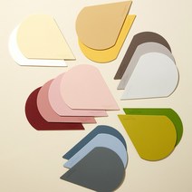 까사무띠 아모르 아망떼 실리콘 티 매트 16color & 2type holder AMORE AMANTE BPA FREE 2P 3P 홀더 테이블 찻잔받침 식탁매트, 그린