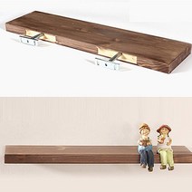 무지주 벽선반 150mm x 800mm, 02엔틱브라운