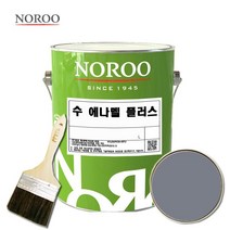 노루페인트 수 에나멜 철재 목재 페인트 4L 기존색상, 유광밝은회색, 1개