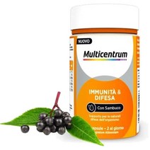 MULTICENTRUM 다막 및 방어 엘더베리 비타민 C A D 및 아연을 이용한 방어 신체의 자연 방어에 대한 지원 30 캡슐., 3개