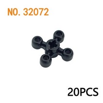 테크니컬 기어 브릭 부품 웜 랙 클래식 액세서리 MOC 기차 자동차 크레인 모델 DIY 빌딩 블록 32494 32239 62821, 32072-black20pcs