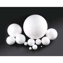 스티로폼공 스티로폼볼 구 알갱이 백구 우드락볼 10mm~200mm, 50mm, 5개