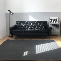 피그먼트 면러그 사계절용 거실 서재 카페트 논슬립, 카키베이지_100x145cm