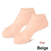 축구발목보호대 스파 보습 젤 양말 울트라 소프트 건조한 발목용, Beige_L