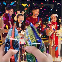 폭죽 없는 폭죽총 & 종이 꽃가루& 종이폭죽 &졸업 파티 & 브라이덜샤워& 생일 축하, 10개