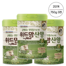 파스퇴르 위드맘 산양 2단계 750g 3캔