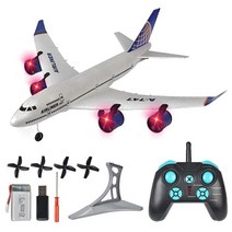 에어 프레미아 B787 A380 RC 비행기 무선 조정 원격 제어 항공기 민항기 다이캐스트 비행기 모형 조명 램프 LED, A + 4배터리 - 60분 지속
