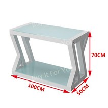 강철 프레임 강화유리 어항받침대 수족관 선반, 100x50x70cm