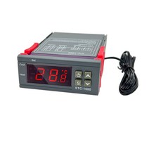 3차원측정기 3차원 디지털 온도 조절기 인큐베이터 릴레이 LED 10A 난방 냉각 STC-1000 STC 1000 12V 24V 2, 02 DC 24V