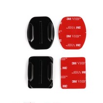 액션캠대여 초미니무선카메라 바디캠 GoPro Hero 6 7 8 9 10 Xiaomi Yi 4K SJCAM 액세서리 용 스티커 평면 곡선 접착 3M VHB 마운트 서핑 보드 표면, [03] 4pcs Flat Curve Set