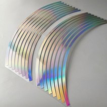 랩핑 데칼 자전거 스티커 자동차 전기 휠 방수 반사 개 인치 긁힘 방지 아름답고 실용적인, 03 15 inches