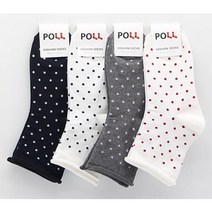 여자 돌돌이패션양말(땡땡이) 3켤레