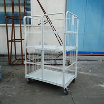 롤테이너 파렛트랙 구루마 망카 운반대차 짐수레 물류대차 물류창고 카트랙, 90 x 80 x 170 CM