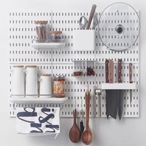 깔끔한 타공판 타공판악세사리 선반 후크 인테리어 주방, 상품선택, 4-타공판-다용도꽂이