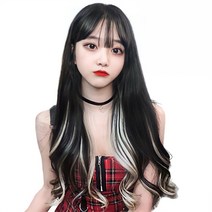 가발위드 단색 웨이브 넓은 컬러피스 폭 5.5cm (4개 1세트) 상품, 11.베이지
