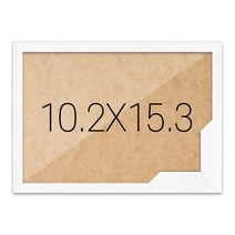 퍼즐액자 10.2x15.3 고급형 슬림 우드 화이트, 단품