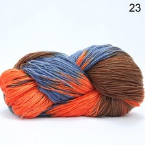 섹션 염색 아크릴 원사 4 가닥 DIY 스카프 스웨터 쿠션 인형 공예에 대한 대량 도매 스레드 75M, [23] 23, 1개