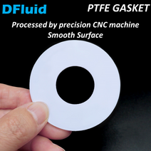 고압세척기부속 부품 노줄 연결 필터 PTFE 가스켓 BSPP 플랜지 위생 실린더 플랫 링 5 6 8 0 2 mm 압력 게, 08 ID 4mm x OD 10mm_01 2mm