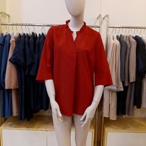 프로그램NC해운대점78파격할인V넥카라시원한지지미블라우스P212B0892