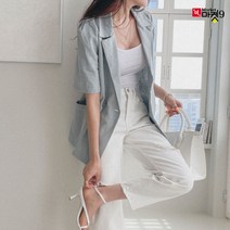 데비르 린넨 퍼프자켓