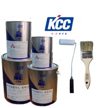 KCC 페인트 H빔 .철재 속건 방청하도 속건 방청 프라이머 사비 (SR) 적갈색 회색 1L 4L +작업도구(로라.PP붓), 적갈색+작업도구, 1개
