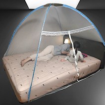 원터치모기장 사각 대형 접이식 텐트 침대, 원터치모기장 9-10인용