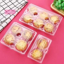 1구 2구 4구 6구 투명 에그타르트포장 에그타르트상자 박스 Esyuse 증정, 4구-100개