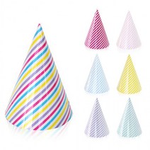 BUyuS생일파티 롤리팝파티고깔모자(6개입)홈파티 꼬깔모자굿딜 브이숍, 옐로우