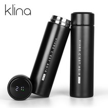 [클리나] (1+1) 스마트 온도표시 온도계 보온보냉병 텀블러 500ml, 상세 설명 참조, 선택완료