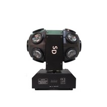LED MH-280A 2구+RG 레이저 무빙 공연용 노래클럽 파티용 파티용 클럽용 7080클럽 행사용 조명, 블랙바디, 단일제품