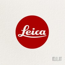 Leica 라이카 스티커 6cm, 20X20, 무광 라이트옐로우