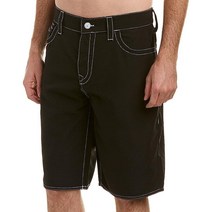 True Religion Big T 보드 반바지 (블랙 34)