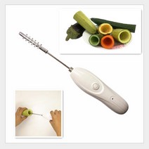 계량 전기 저울 스크레이퍼 기계 계란 비터 야채 코어 파는 구멍 2 커터 핸들 spiralizer 과일 corer 도구, 없음