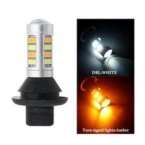 자동차 주간 주행등 안개등 방향 지시등 T20 W21W WY21W 7440 BA15S BAU15S 1156 LED 42LED 2835 DRL, white turn yellow, 7440 W21W WY21W T20