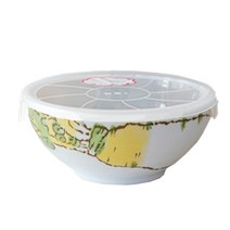 미노야끼 에테가미 찬기 (중 대) 일제도자기, 대-무(블루)