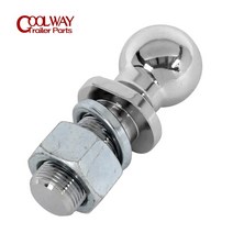 크롬 히치 마운트 토우 볼 2 인치 생크 직경 용량 5000Lbs 커플 링 트레일러 부품 RV 캠핑카 캐러밴, 한개옵션0