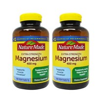 Nature Made Magnesium 마그네슘 400 mg 180 소프트젤 2병