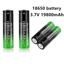 새로운 품질 18650 리튬 이온 전지 19800mAh 충전 가능 전지 3.7V LED 손전등 손전등 또는 전자 장치 전지, 4개