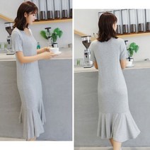 alltems♥ 져지 여름 원피스 플레어 롱 반팔 여자 치마 ♤00ea♩