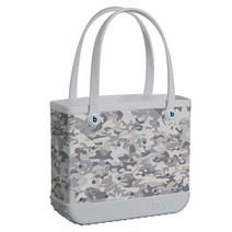 BABY BOGG BAG 소형 방수 세탁 가능한 토트 비치 보트용 38.1x33x13cm(15x13x5.25인치) (스노우 웨이 그레이 카모) 판 카모